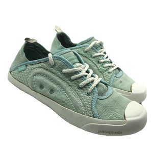 Patagonia Canvas Aqua Sneakers Lace Up Shoes
